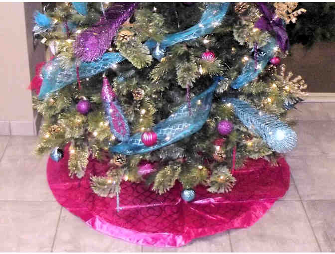 Kalila's Christmas Tree, Beautiful Full-Size Purple and Gold!