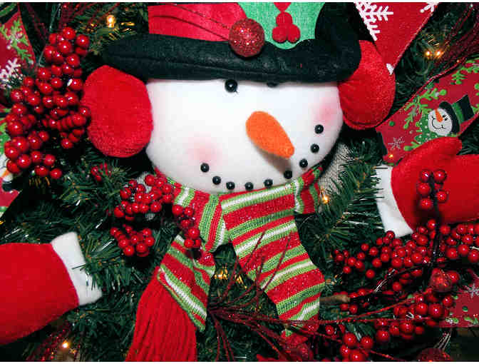 Back Again Some Day Frosty the Snowman Christmas Wreath