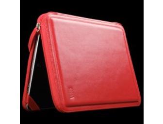 Zipbook for Apple iPad in Red Classic Leather