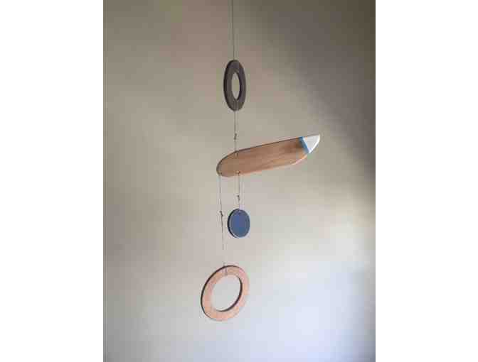 Wood and Ceramic Hanging Mobile by Matt Rosenquist