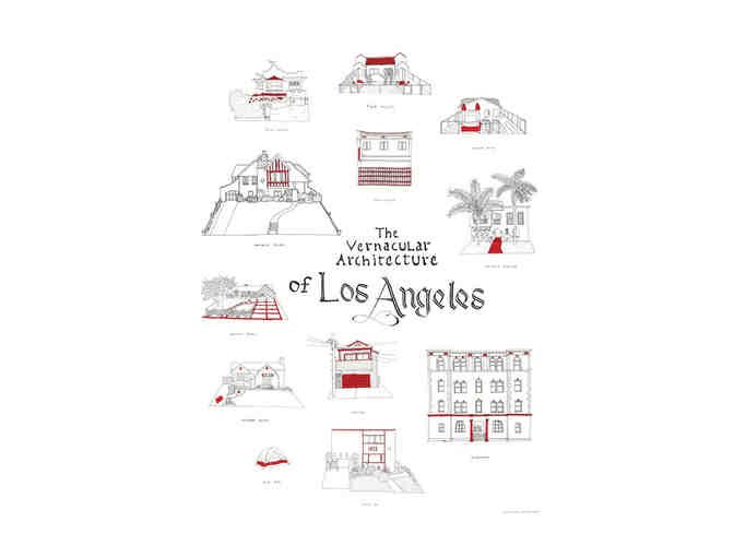 Los Angeles Vernacular Architecture Poster