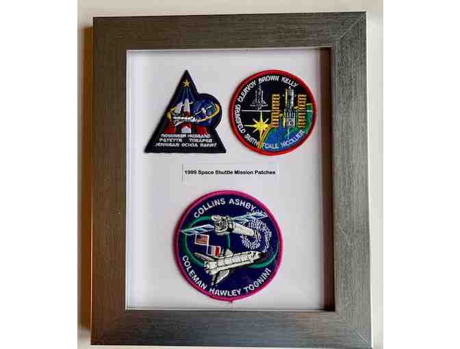 Complete Framed Set of 1999 Space Shuttle Mission Patches