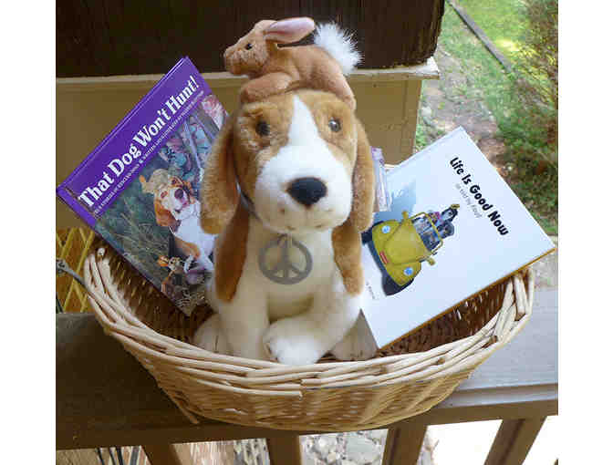 2 Books with MATCHING Stuffed Dog by Valerie Blettner