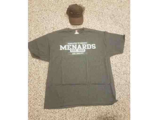 Menards XL Gray Shirt & Hat Combo #2