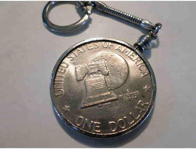Bicentennial Eisenhower Dollar Coin Key Chain