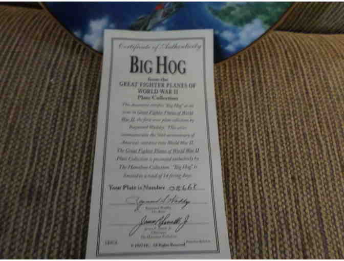 'Big Hog' Collector Plate-B