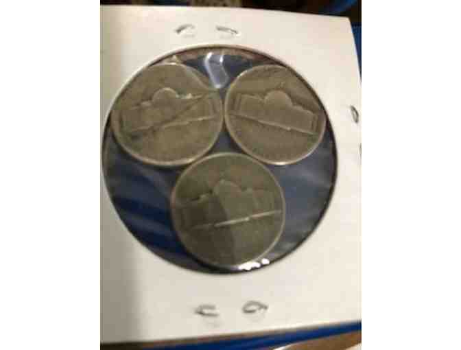 Set of Three 1945 War Nickels