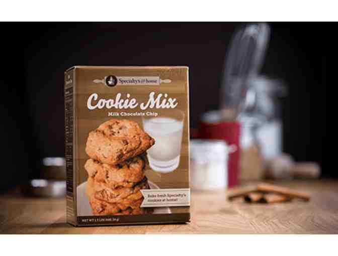 $25 Specialty's Cafe gift card and 4 boxes of baking mixes