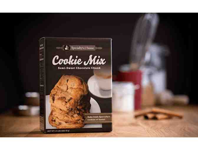 $25 Specialty's Cafe gift card and 4 boxes of baking mixes