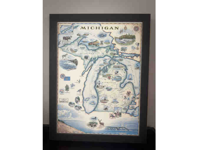 Vintage-Style Map of Michigan - Photo 1