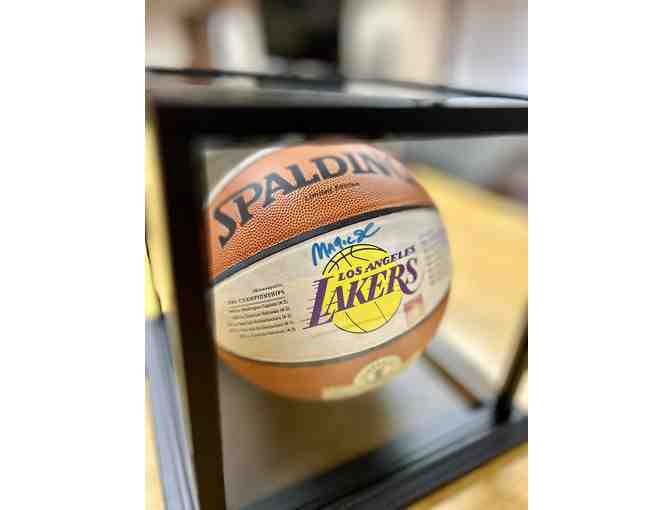 Signed Spalding Lakers Basketball by Magic Johnson PICK UP ONLY