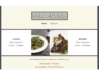 Lunch or Dinner at Serpentine