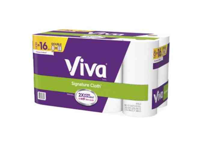 53343-00: Viva Signature Cloth Paper Towels, Choose-A-Sheet - 8 Double Rolls