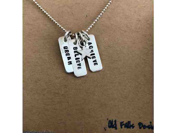 Old Falls Designs Sterling Silver Hand Stamped Necklace