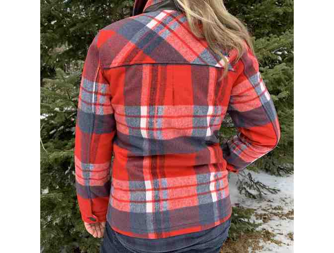 $200 Mountain Khakis Shady Lady Shirtjac Red Plaid - Women's Small