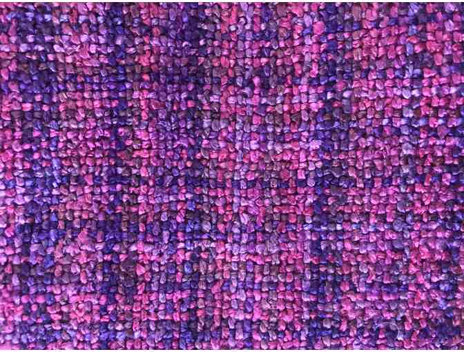 Hand-woven Purple Scarf