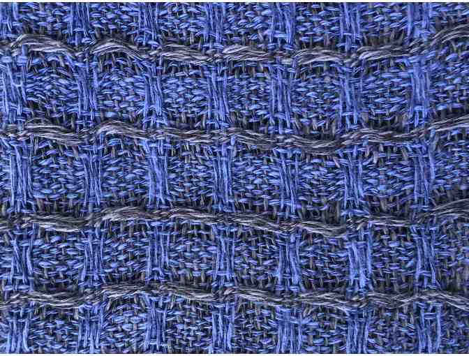 Beautifully Hand-Woven blue shawl