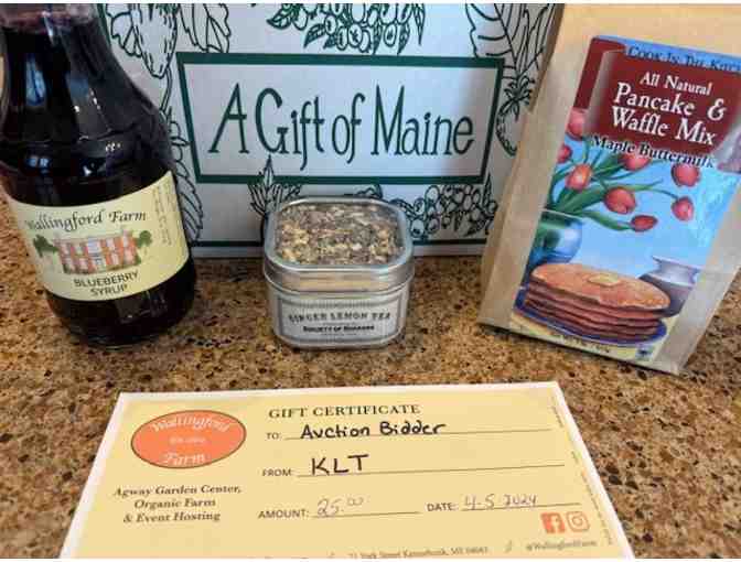 $25 Wallingford Farm Gift Certificate with Gift Basket - Photo 1