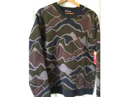 Men's Sherpa Palden Pattern Crew Sweater (Size L)