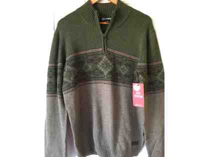 Men's Sherpa Tej Quarter Zip Sweater (Size L)