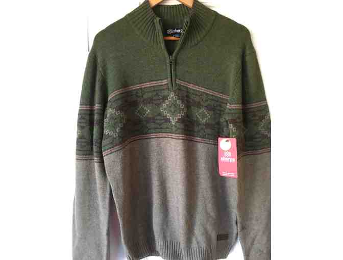 Men's Sherpa Tej Quarter Zip Sweater (Size L) - Photo 1