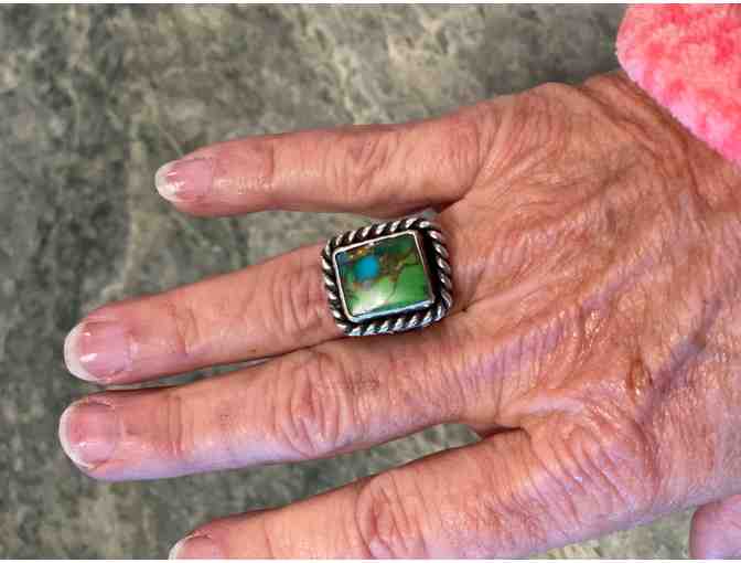 Custom Sterling Silver/ Turquoise ring