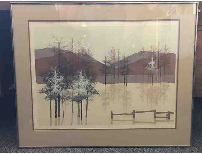 Framed Virgil Thrasher 'Timber Shadows' print