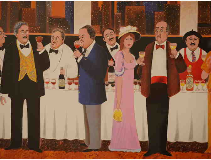 Item 1073 - Guy Buffet Productions, Rio Vista - 'Wine Tasting' Framed Lithograph