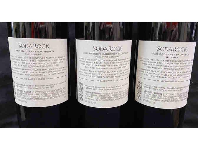 Three Cabernets from Soda Rock