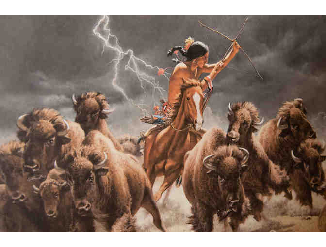 Flashes Of Lightning, Thunder Of Hooves by Frank C. McCarthy, Set of 3 Framed Prints