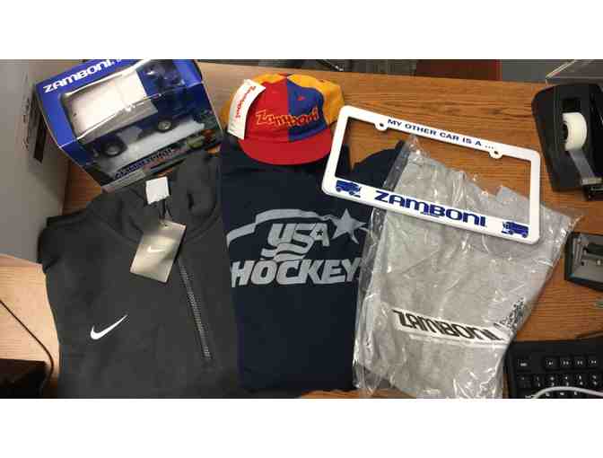 USA Hockey Apparel & Zamboni Novelty Items Package