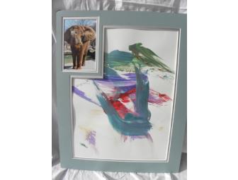 'African Tranquility' Painting by 'Tonka', African Elephant