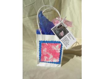 3 Gift Bags decorated by 'David' Hamadryas Baboon and 'Bo' Chimpanzee