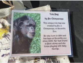 Small Tote Bag decorated by 'Bo' Chimpanzee