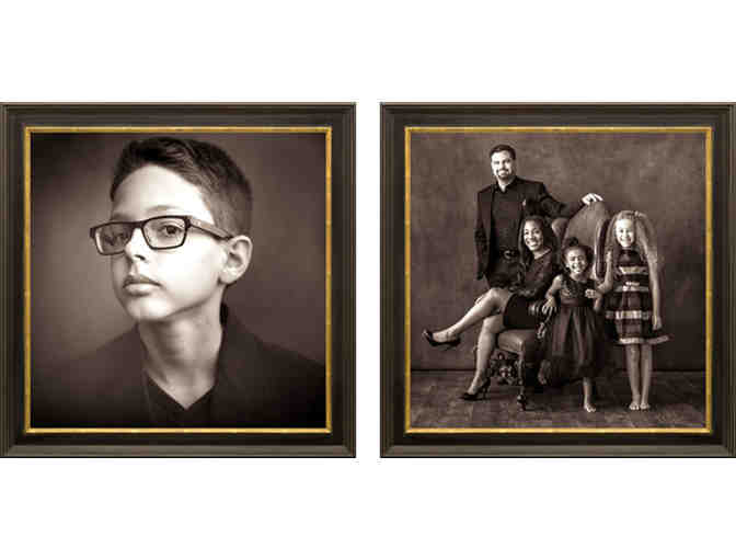 Fine Art Framed Canvas Portrait of Your Family