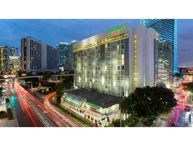 Courtyard Miami Downtown/Brickell Area - Two (2) Night Stay with Breakfast for 2