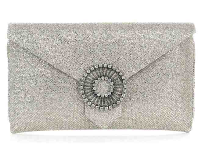 Wilbur & Gussie 'Charlie' Silver Glitter Clutch