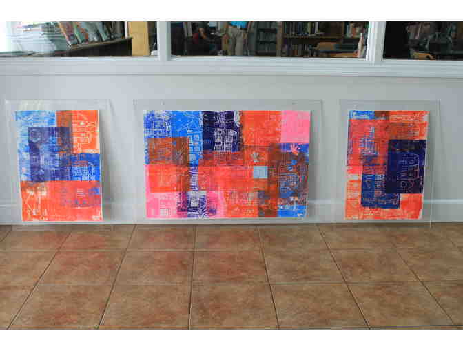 Grade 5 Art  - 'Homes' Triptych - Original