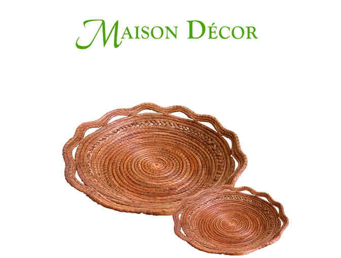 Model Metalworks Pine Needle Baskets from Maison Decor
