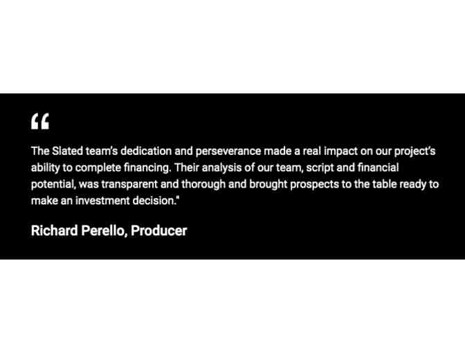 Movie Script and Financial Analysis by Slated