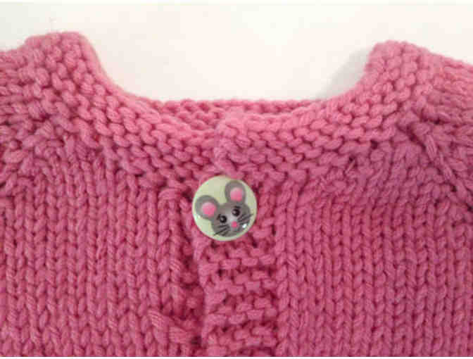 Two Adorable Hand-Knit Baby Sweaters