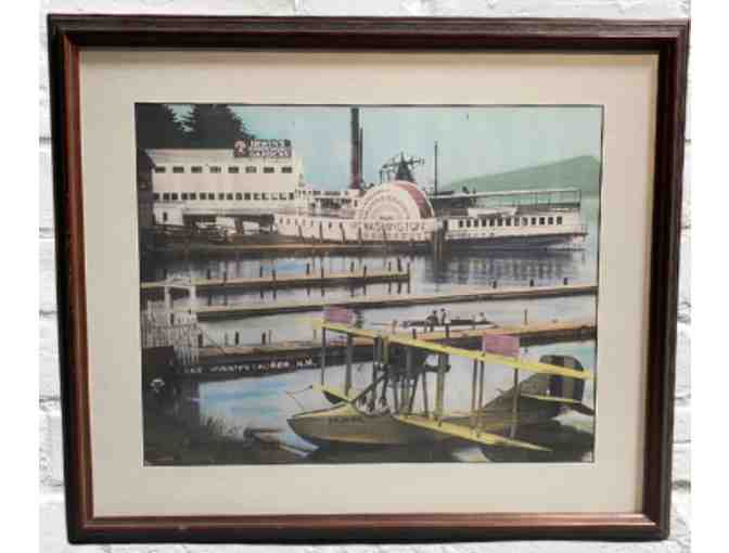 1920's Weirs Waterfront Colored Photo