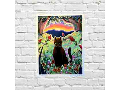 Cat Print by Izzy Usle