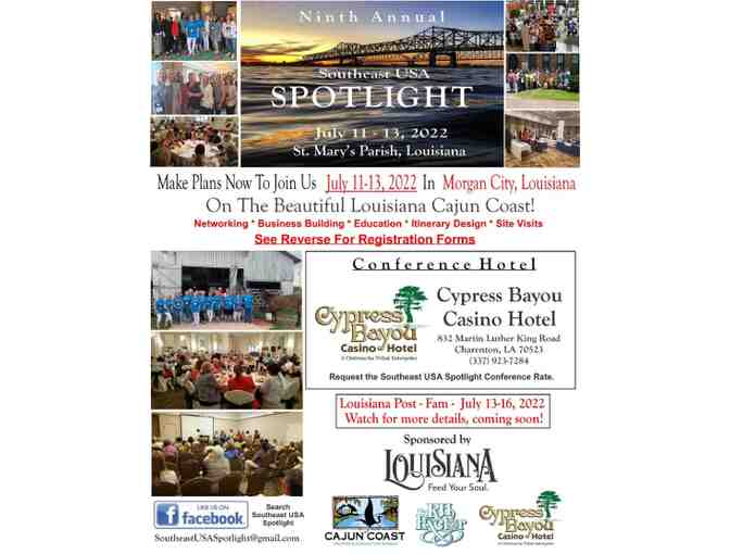 2022 Southeast USA Spotlight Conference - Supplier Registration in Morgan City, LA.