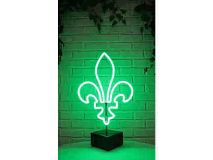 Boogie Booth - Custom Made Fleur-de-lis Neon Tabletop light