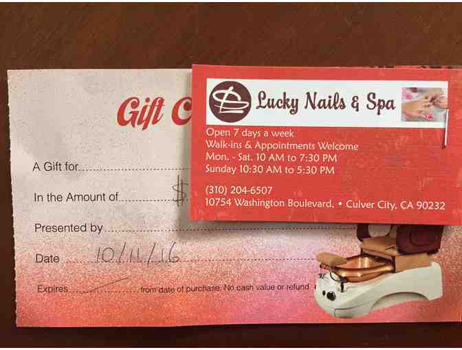 Mani Pedi from Lucky Nails & Spa--$28 gift card