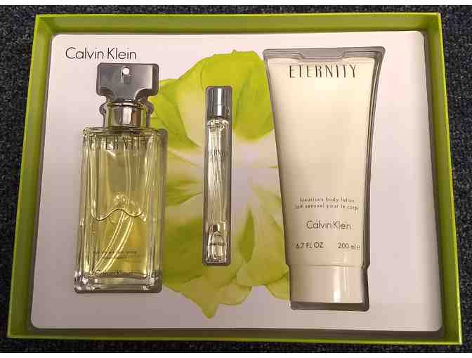 Eternity: Calvin Klein perfume and lotion set - retail $92