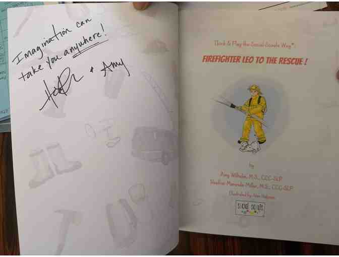 Autographed copy of 'Think and Play the Social Scouts Way: Firefighter Leo to the Rescue!'