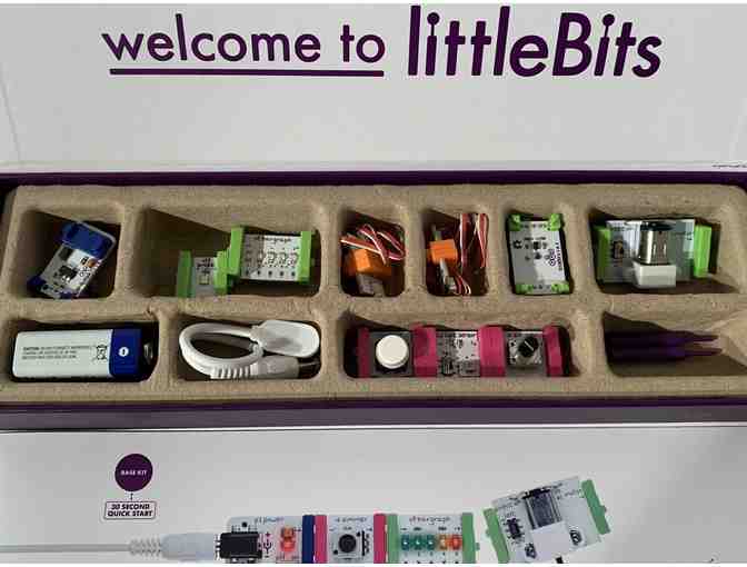 Little Bits Kids' Electronics Learning Kit, Base Kit, 10 Bits, 8 Projects