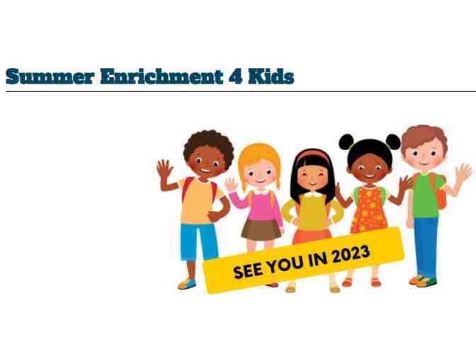 CC Adult School Summer Enrichment 4 Kids 2025 session (One Certificate)